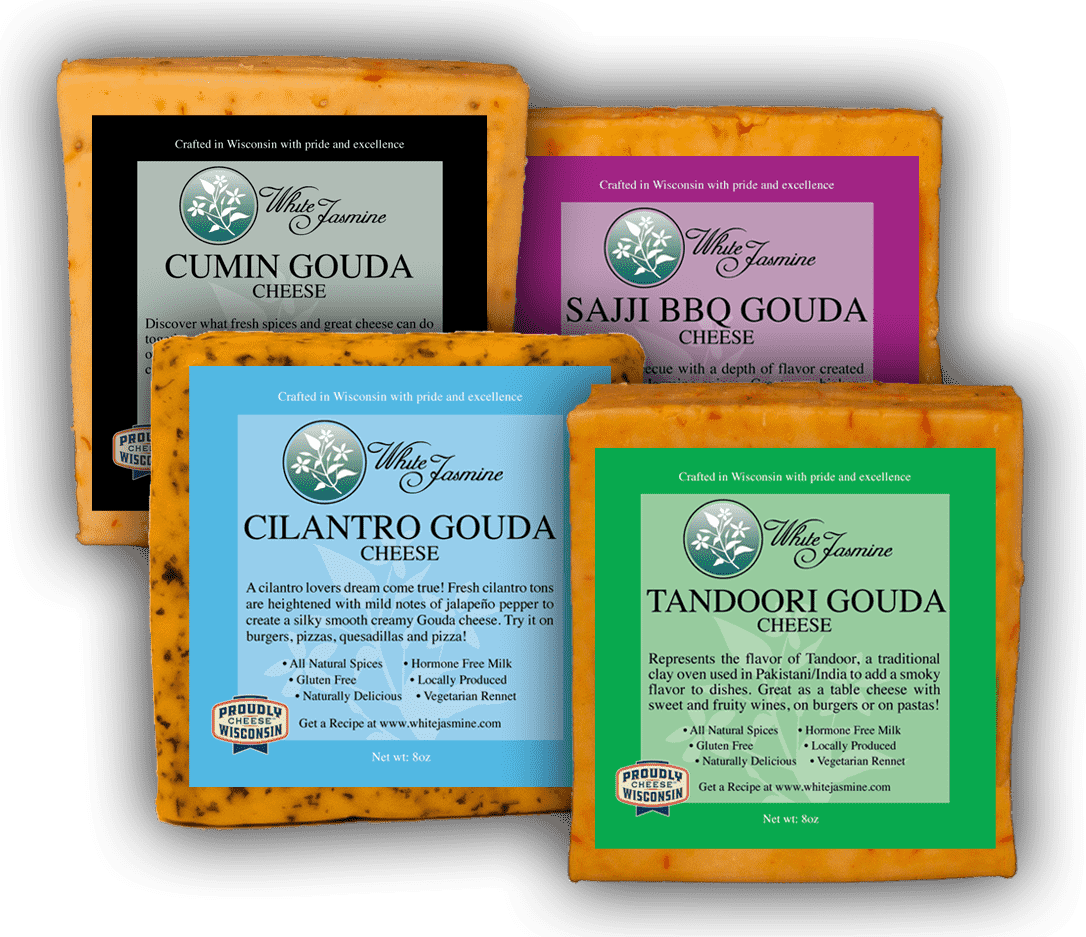 White Jasmine Gouda Cheese Basket - Image 2